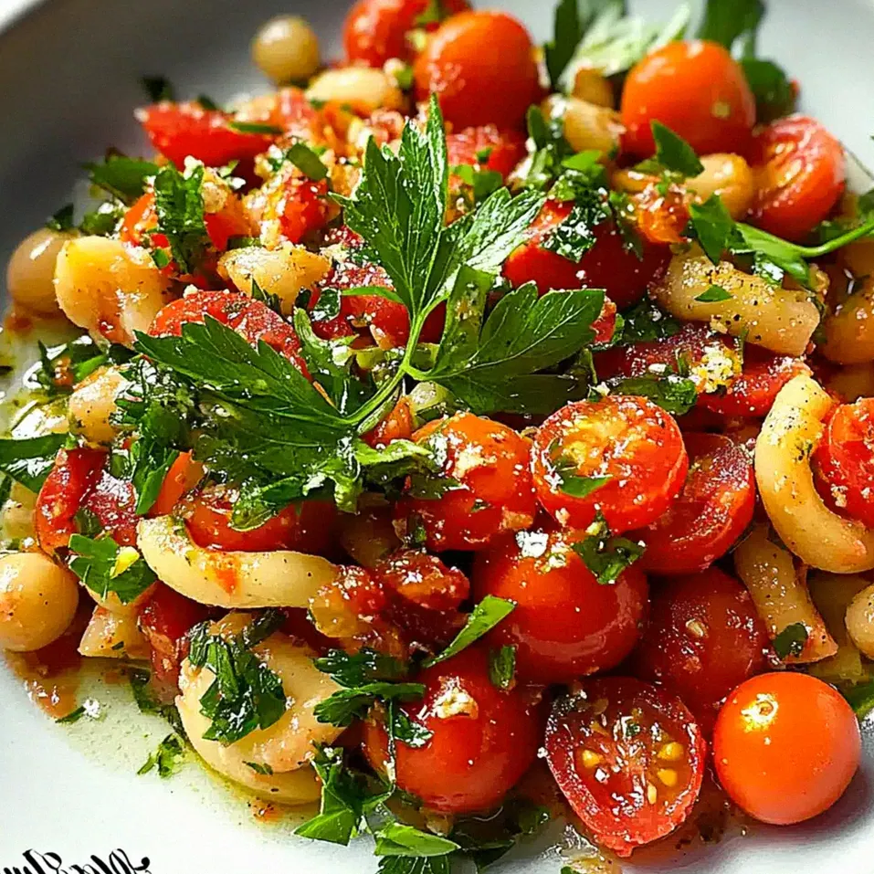 Bohnensalat mit Tomaten Schnell und Einfach