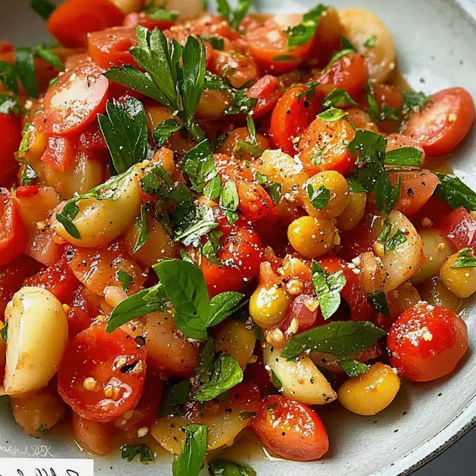 Bohnensalat mit Tomaten Schnell und Einfach – Schritt 1