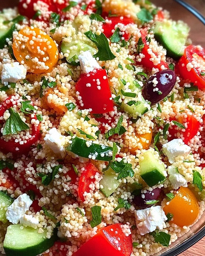 Couscous-Salat mit Feta