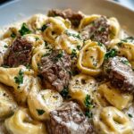 Cracked Garlic Steak Tortellini in Creamhouse Sauce