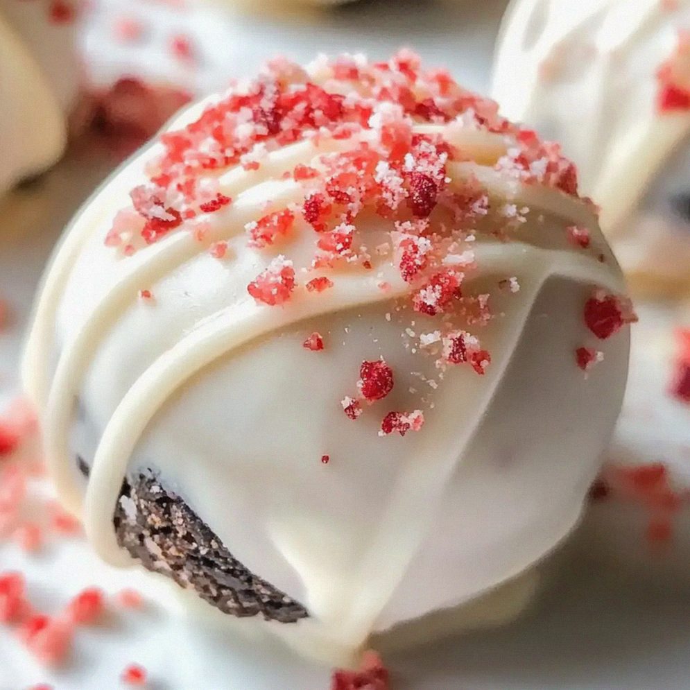 Erdbeer-Käsekuchen Oreo Trüffel ganz einfach selber machen