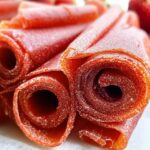 Erdbeere Frucht Roll-Ups ganz einfach selbst gemacht