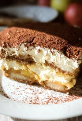 Fruchtiger Apfel Tiramisu ohne Ei - gelingsicheres und einfaches Rezept