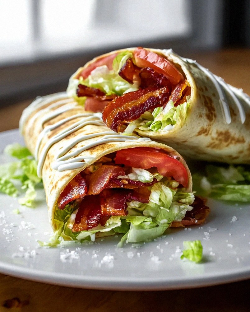 Gourmet Rindfleisch-BLT Wraps mit Geheimsauce