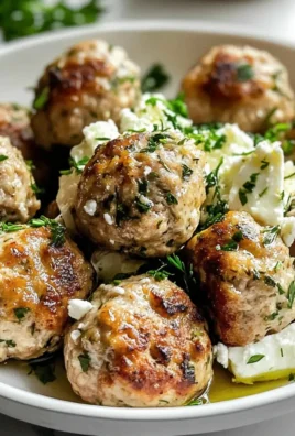 Griechische Hühnchenfleischbällchen ganz einfach gemacht