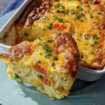 Hüttenkäse-Eierauflauf