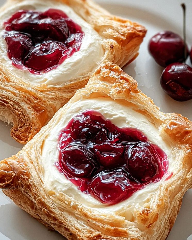 Kirsche Frischkäse Danish – Schritt 1