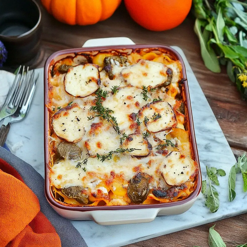 Kürbislasagne mit Ziegenkäse Einfach und Sättigend – Schritt 1