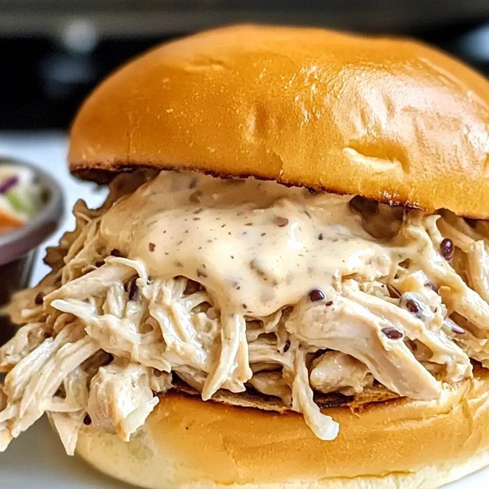 Langsamkocher Hähnchen Sandwiches mit sämiger Sauce – Schritt 1