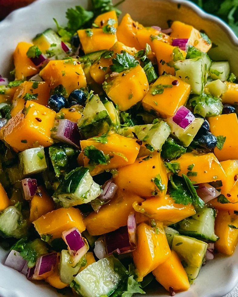 Mango-Gurken-Salat Rezept – Schritt 1
