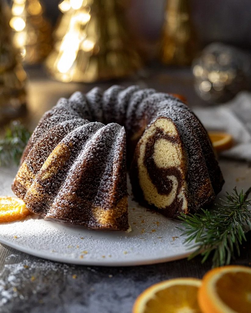 Marmor Lebkuchen Gugelhupf: Winterlicher Weihnachtsgenuss!