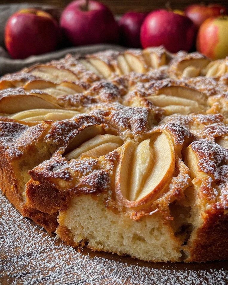 Omas versunkener Apfelkuchen