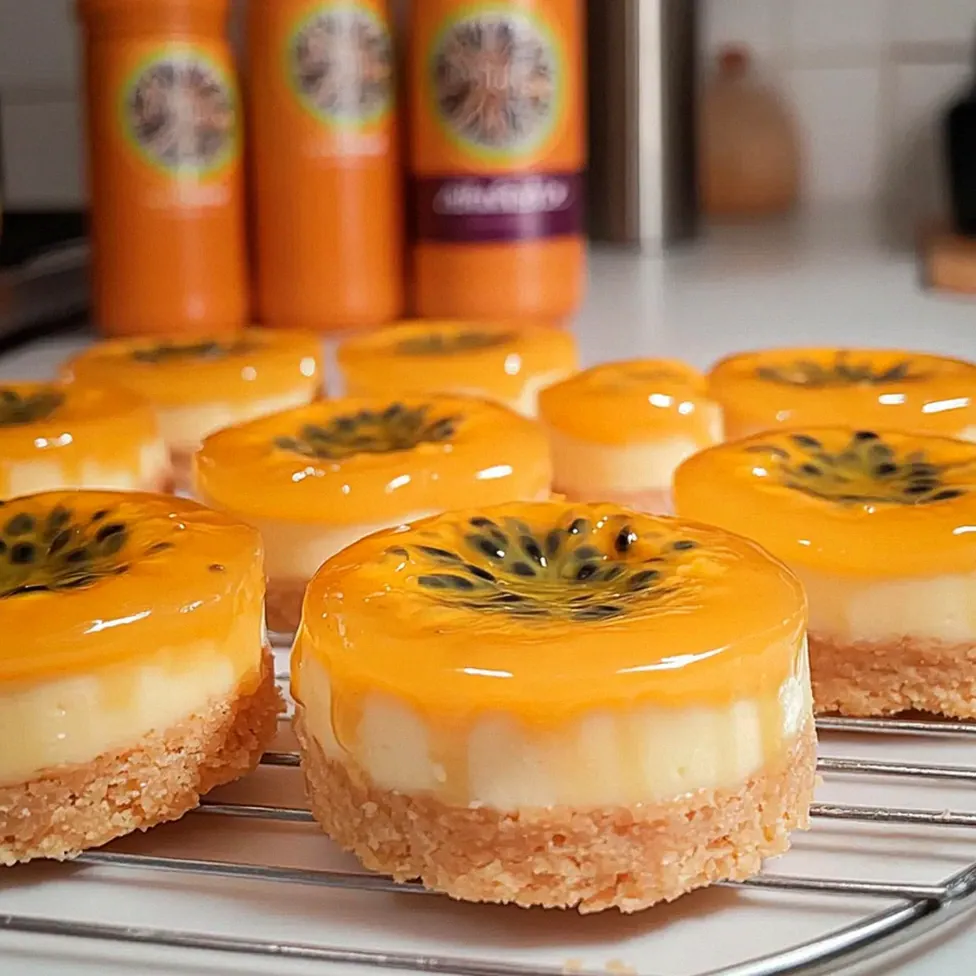 Pfirsich-Maracuja-Joghurt-Törtchen für Genießer