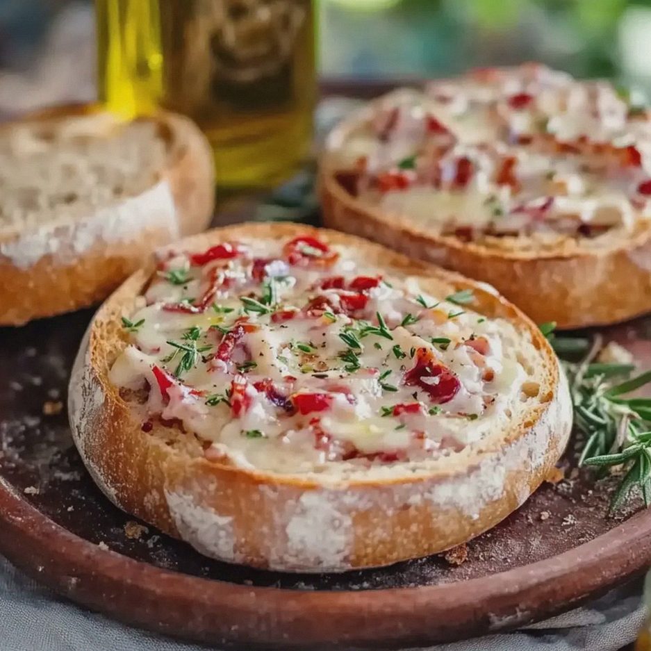 Pizzabrötchen mit Schmand einfach selbst gemacht