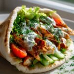 Saftige mediterrane Hähnchen-Pita-Wraps vom Grill!