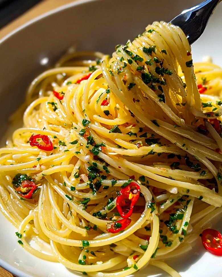 Spaghetti Aglio E Olio mit Chili – Schnell & Lecker kochen! – Schritt 2