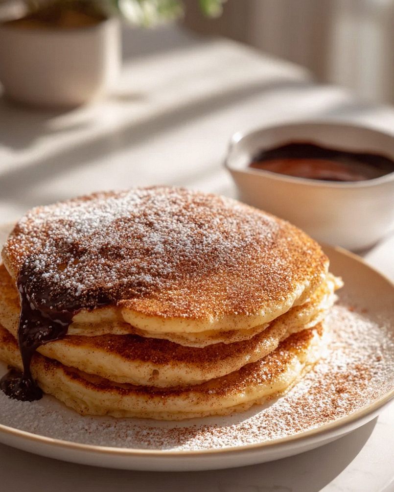 Spanische Churro Pancakes: Süßes Frühstück für Genießer!