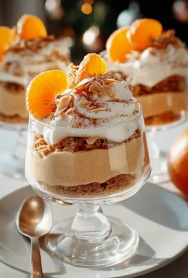 Spekulatius-Eiercreme Mousse: Winterlicher Mandarinen Genuss