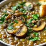 Wärmende Linsen- und Pilzsuppe für gemütliche Abende