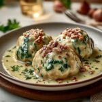 Walnuss Spinatknödel