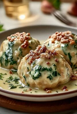 Walnuss Spinatknödel